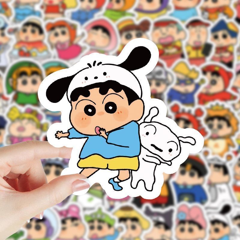 Cardstock Paper Pack - Adesivos Kawaii do Cartoon Crayon Shin-chan,