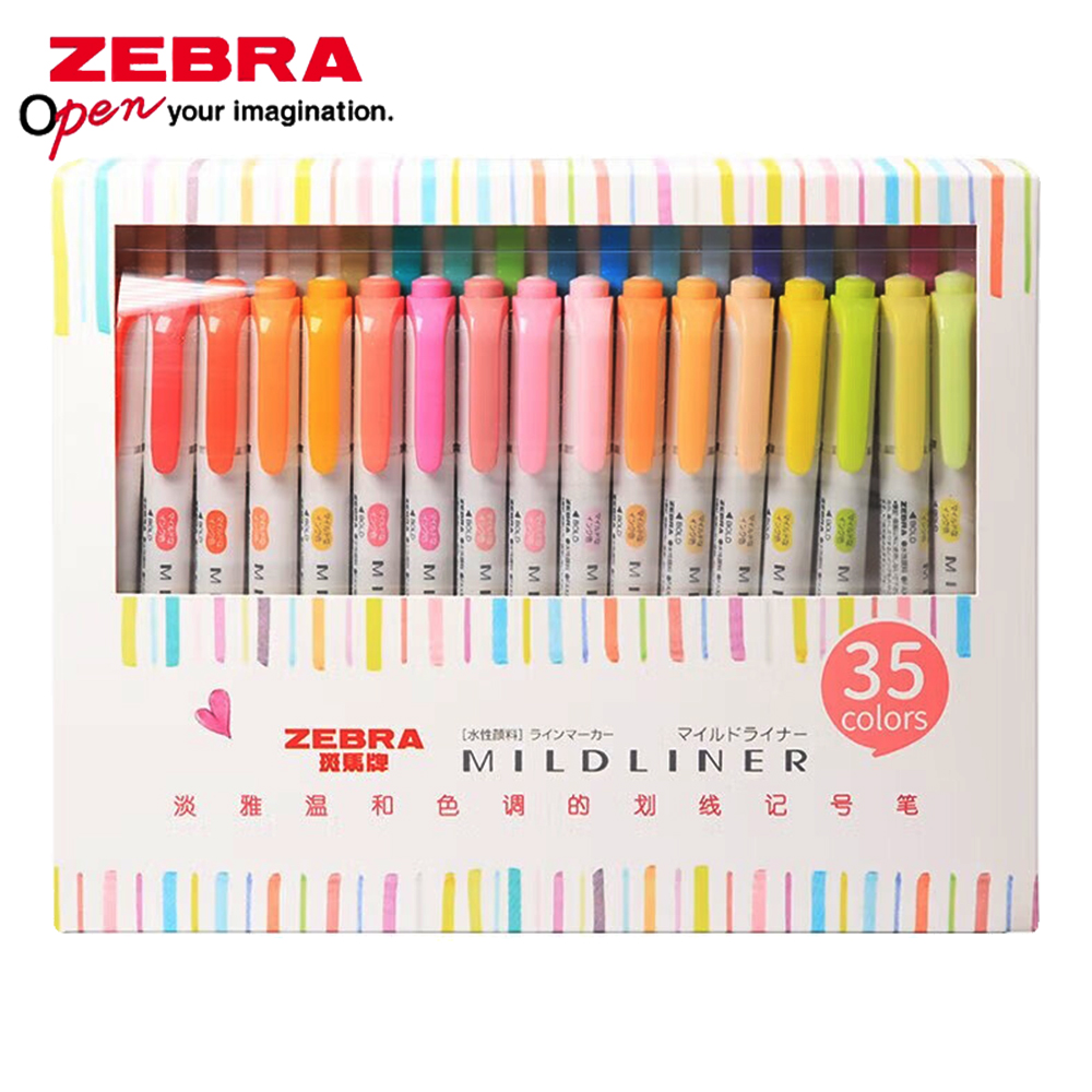 Zebra Pen Mildliner - 35 cores ZEBRA Mildliner Highlander Set