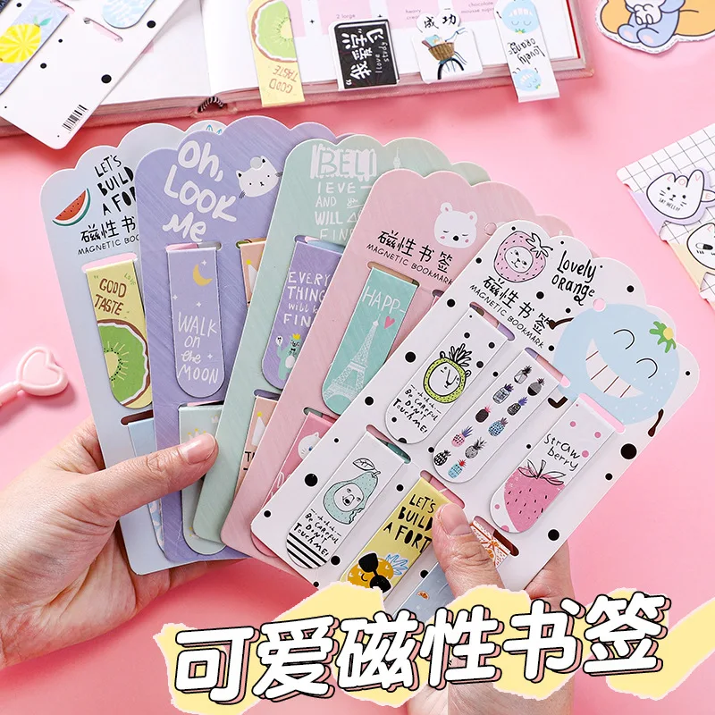 Bookmark Magnetic Clip - Ensino Leitura Book Marks, Marcadores para