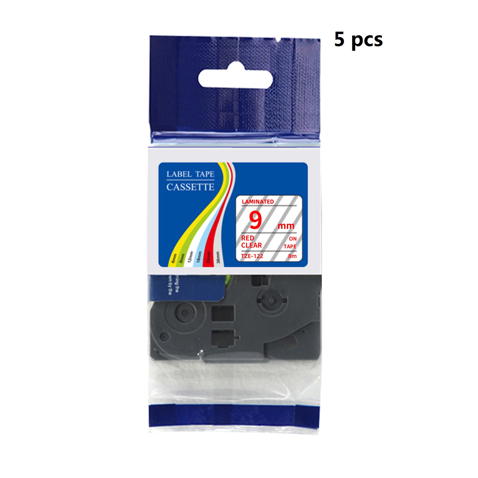 Label Printer Tape - 5 unidades de fita de etiqueta