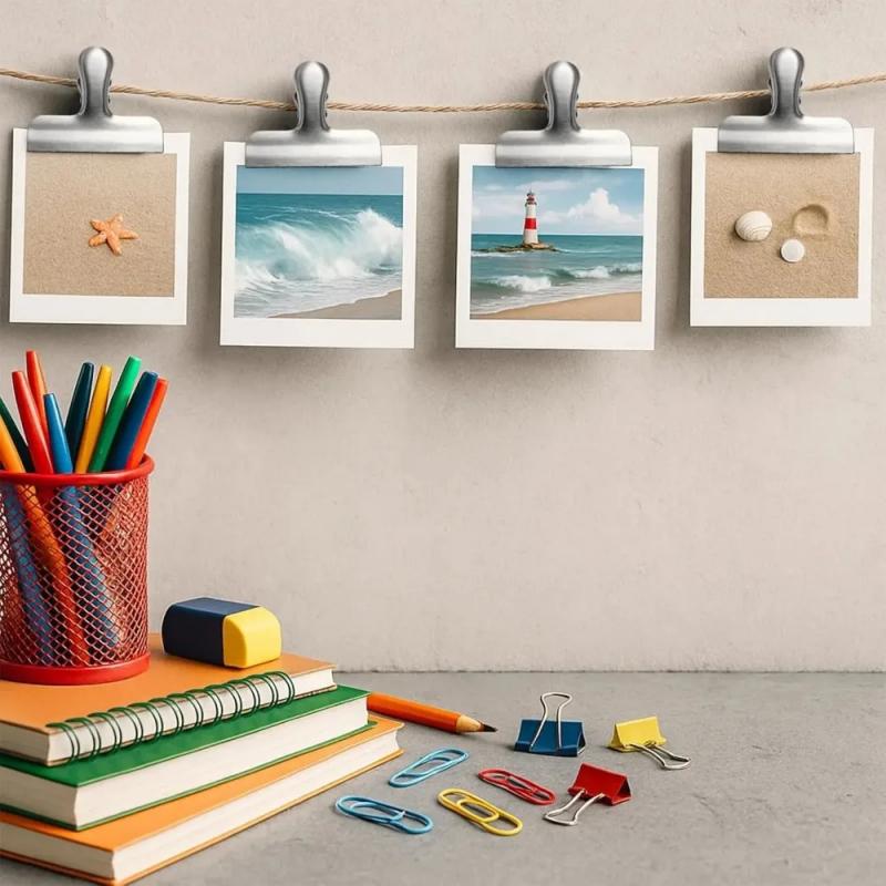Supply Of Office Stationery - 1PC Clipe de Metal Vintage Multifuncional