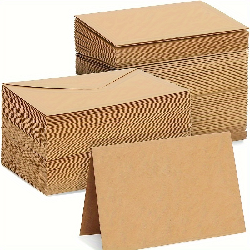 Letter Envelope Kraft - 50/100 pçs envelopes de papel kraft