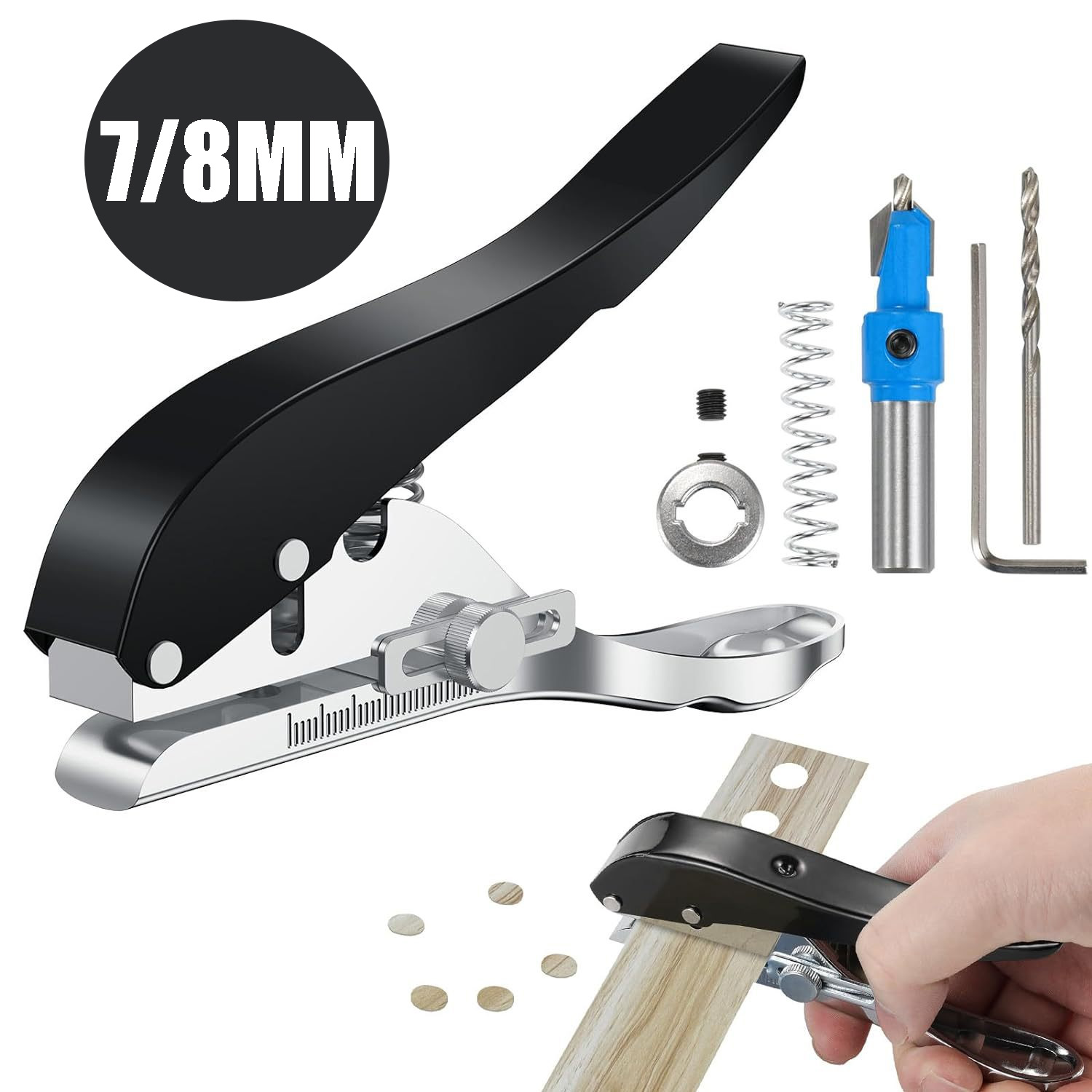 Paper Punch 3 Hole - Perfurador de papel portátil para cartões