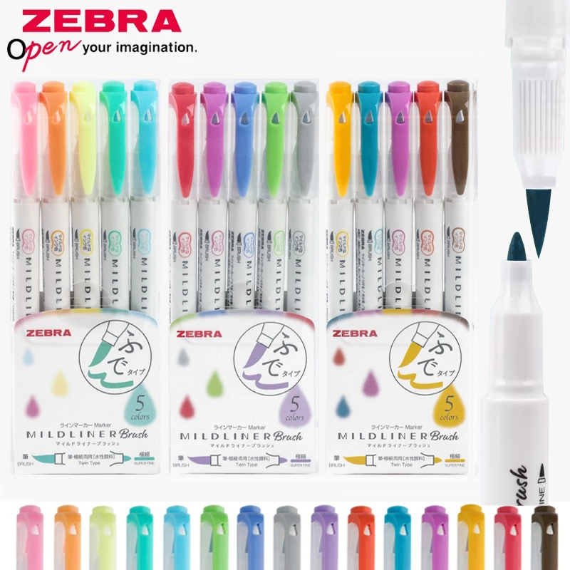 Zebra Pen Mildliner - Zebra Mildliner Highlighters Pen Set, Papelaria