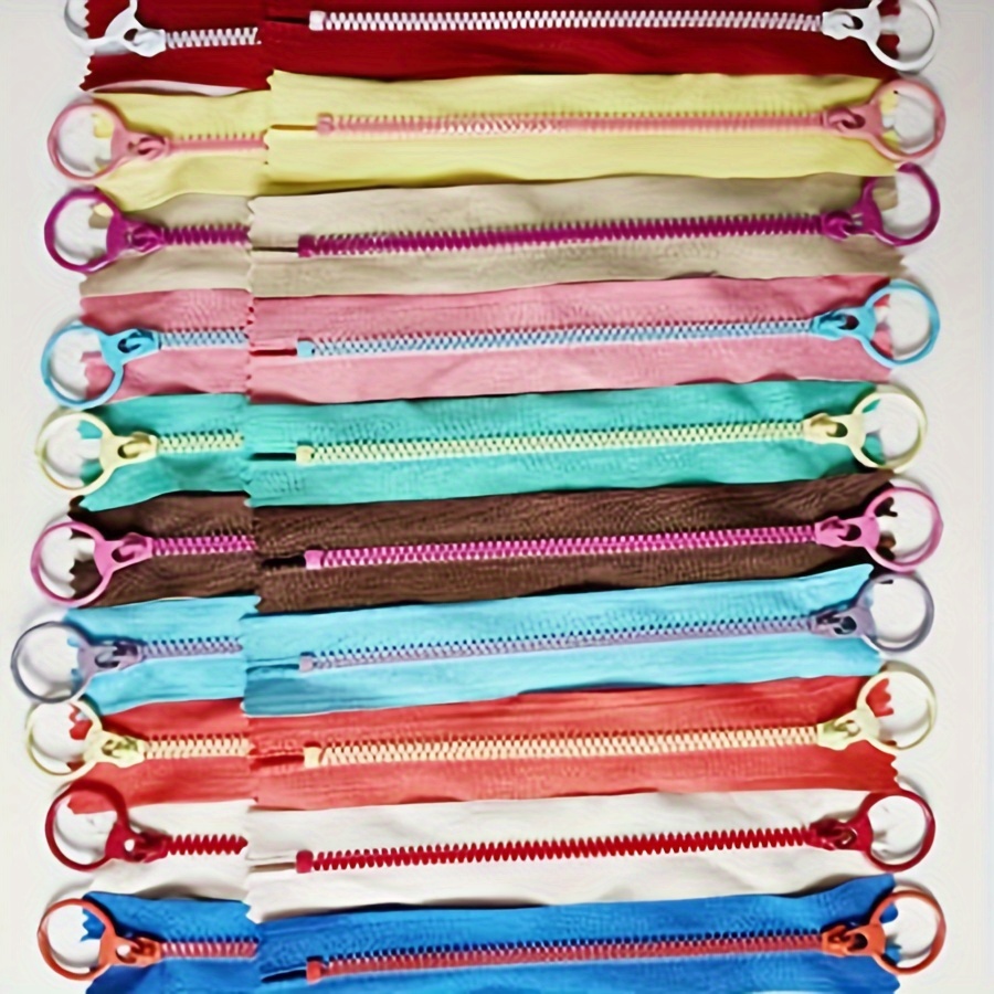 Portfolio Folder Zip - 10pcs15cm-30cm zíper de resina mista, 3