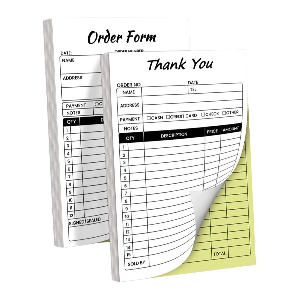 Carbon Copy Book - Caderno de Recibos de Agradecimento com