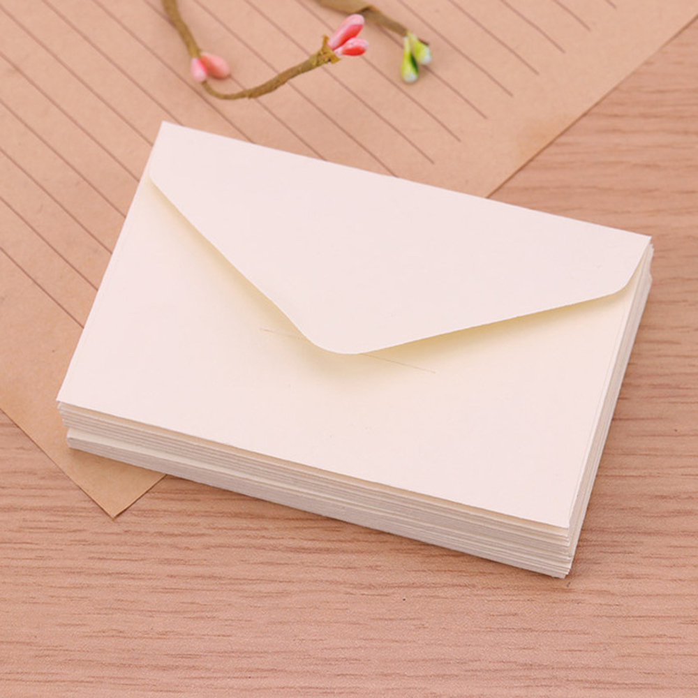 Letter Envelope Kraft - Cartão de mensagem em branco, estilo