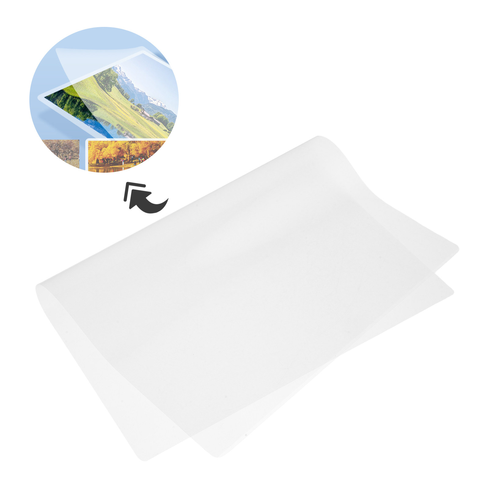 Document Laminator Pouch - 100 Folhas de Bolsas de Laminação
