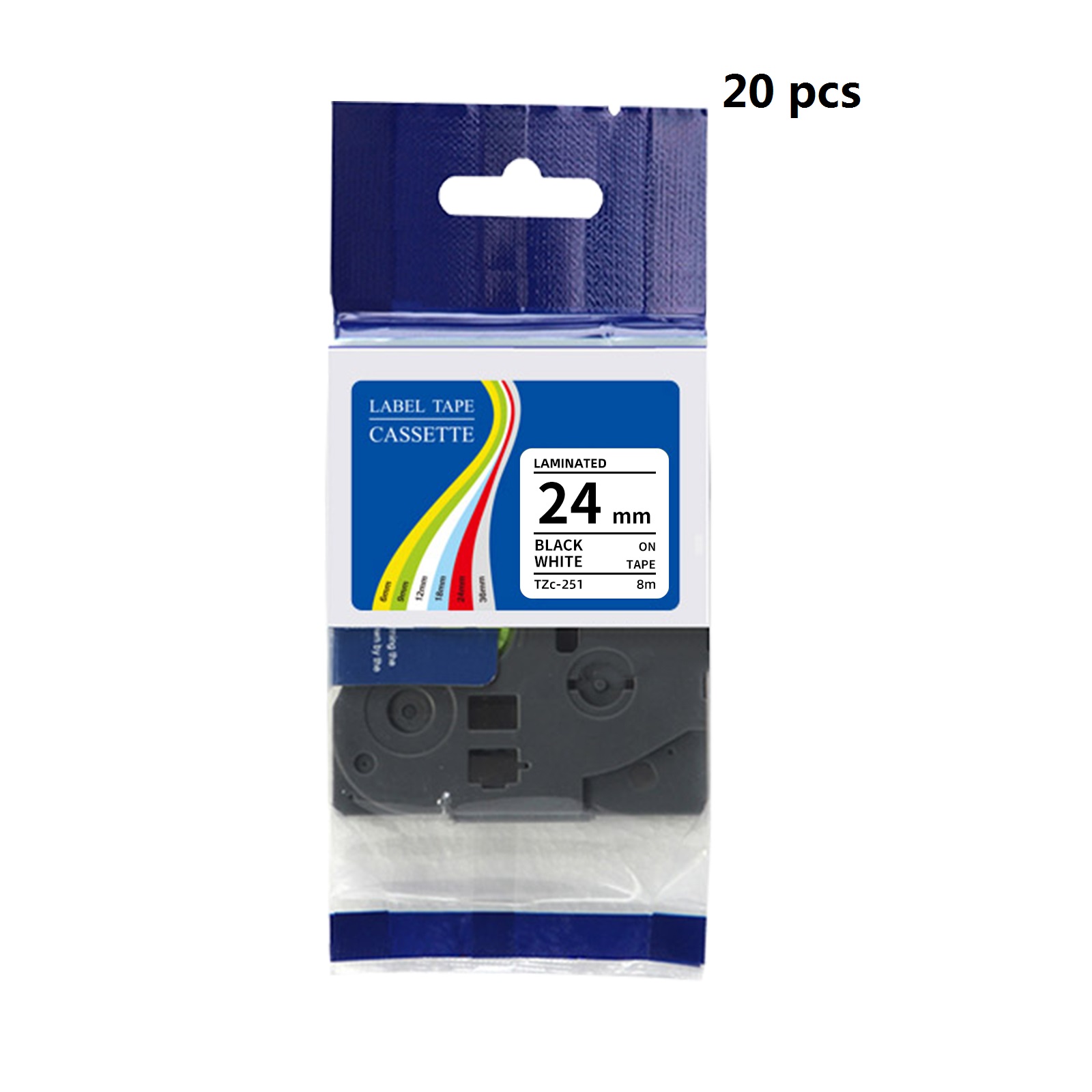 Pacote com 20 fitas de etiquet - Label Printer Tape avaliação e preço