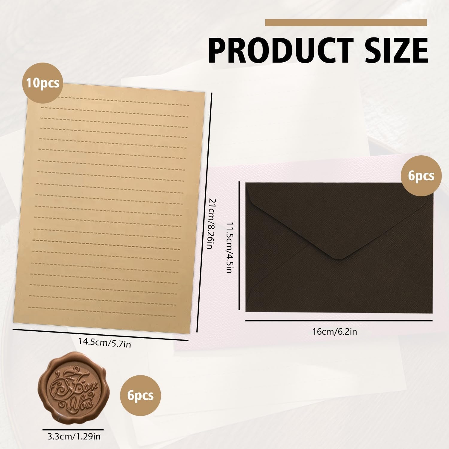 Conjunto de Papel para Escrita - Letter Envelope Kraft avaliação e preço