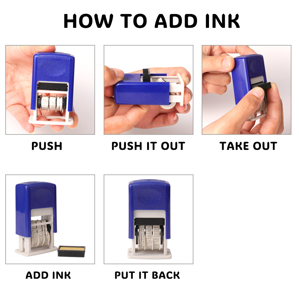 Carimbo de data auto-tinta par - Self Inking Stamp avaliação e preço