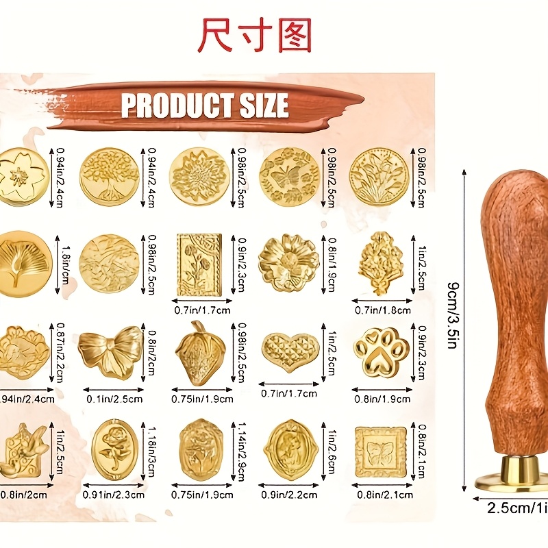 Conjunto de 21 peças de selos  - Wax Seal Stamp Kit avaliação e preço