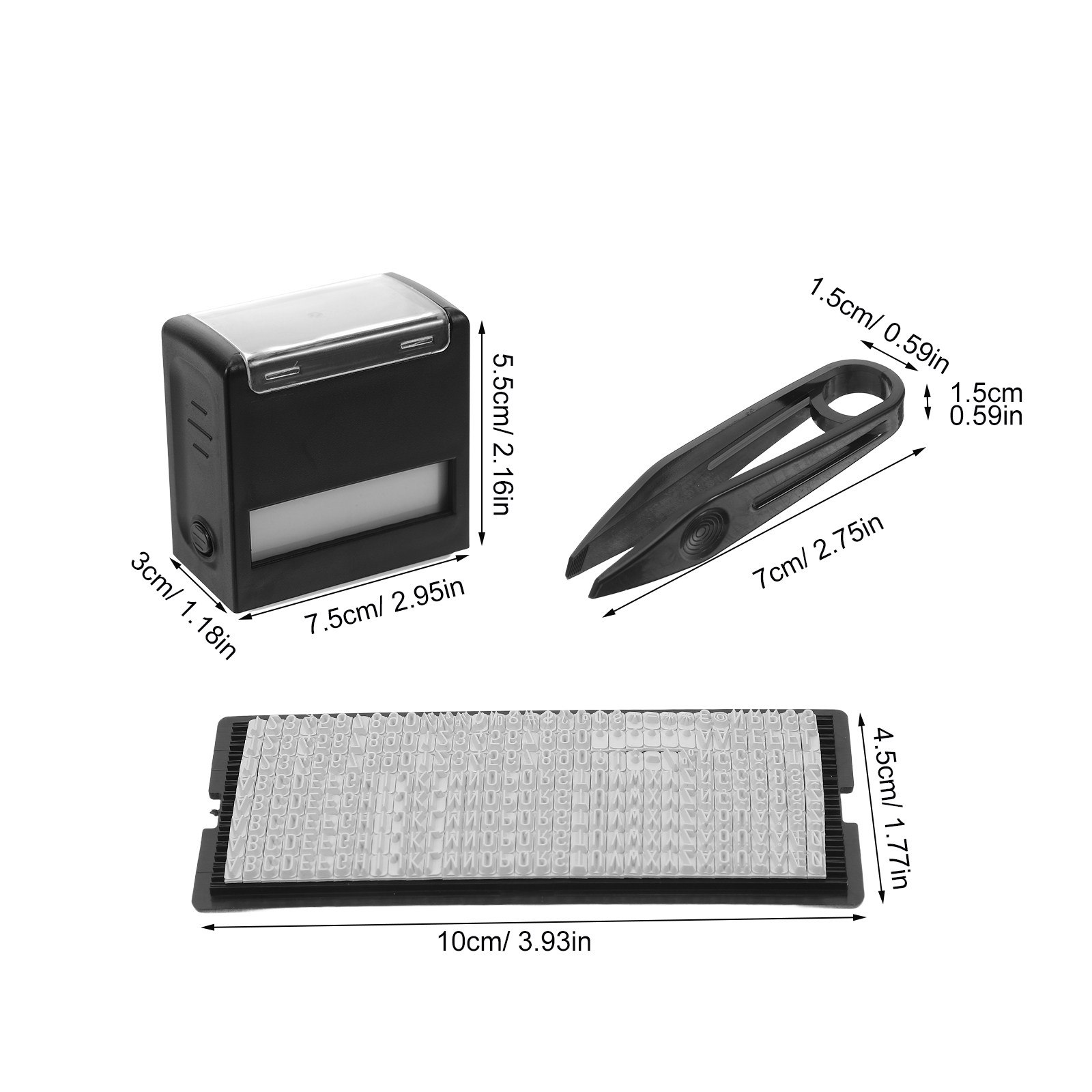 1 Conjunto de Kit de Carimbo A - Self Inking Stamp avaliação e preço