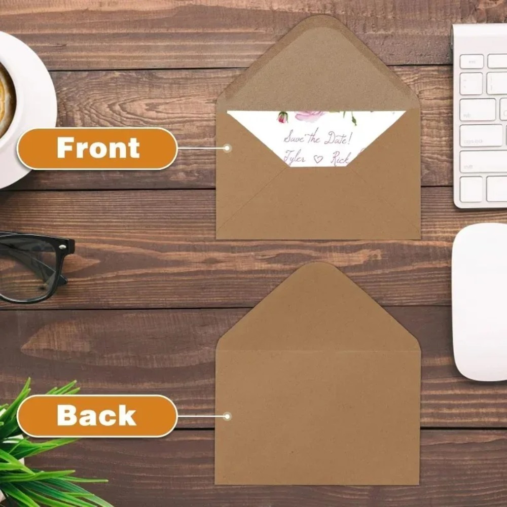 50 unidades de envelopes cláss - Letter Envelope Kraft avaliação e preço