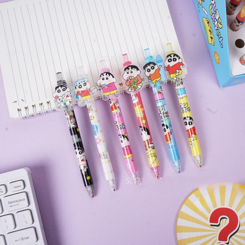 Caneta Gel Cartoon Crayon Shin - Supply Of Office Stationery avaliação e preço