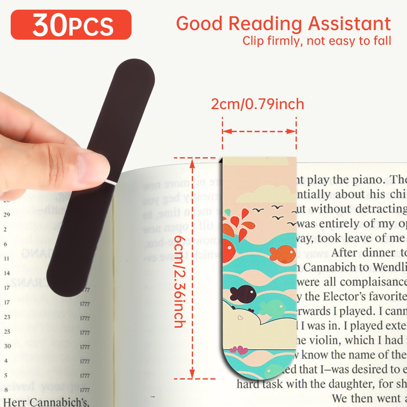 18 pces/30 pces marcadores mag - Bookmark Magnetic Clip avaliação e preço