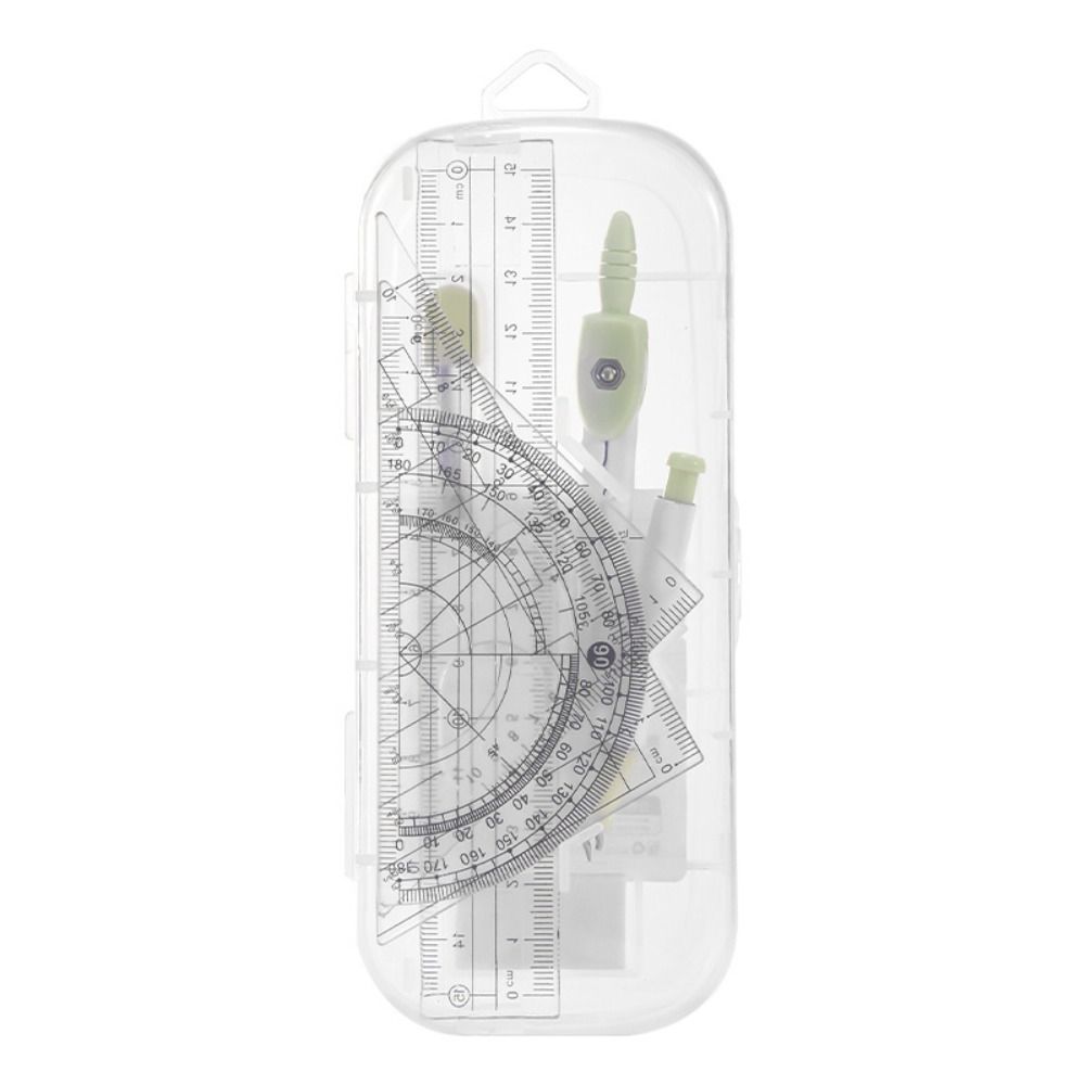 8 Pçs/set Régua de Plástico Co - Compass Geometry Set avaliação e preço
