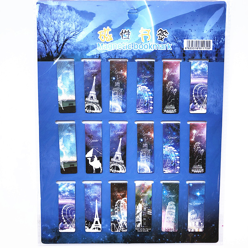 18 Pçs/set Gato Torre Ímã Marc - Bookmark Magnetic Clip avaliação e preço