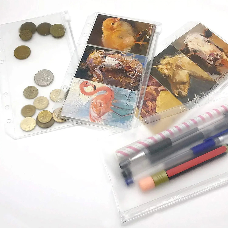 Novo Kit com 8 Bolsas de PVC p - Portfolio Folder Zip avaliação e preço