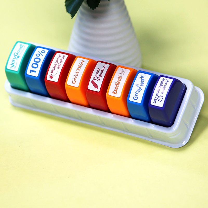 8 selos para professores, timb - Self Inking Stamp avaliação e preço