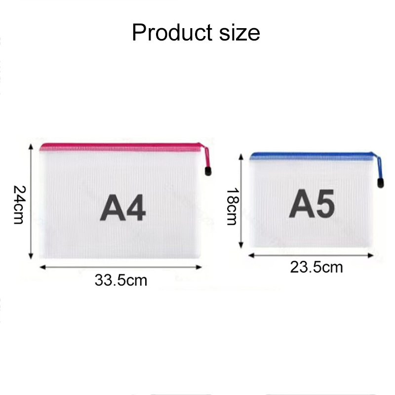 5/20PCS Bolsas de malha com zí - Portfolio Folder Zip avaliação e preço