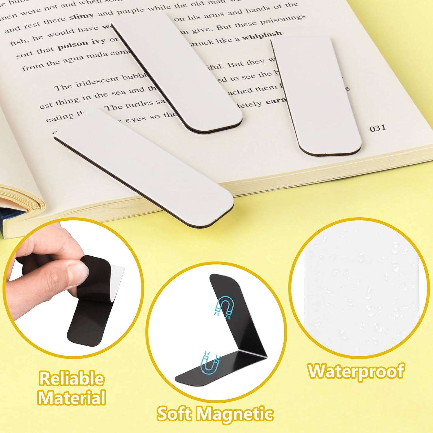 15 Marcadores Magnéticos em Br - Bookmark Magnetic Clip avaliação e preço