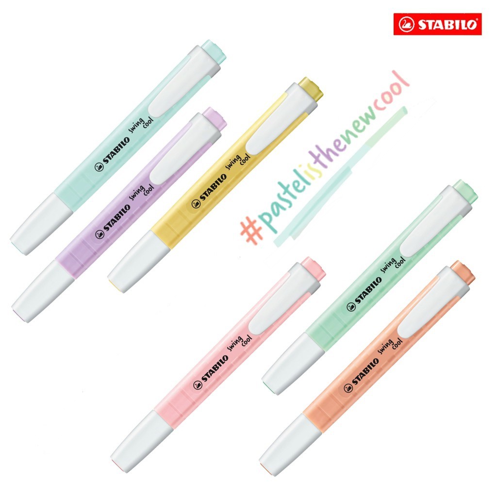 Caneta iluminadora pastel lega - Stabilo Marker Swing Cool avaliação e preço
